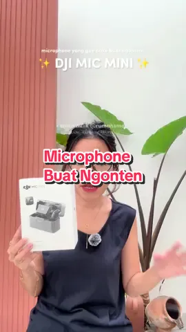 Yuhuuuu welcoming my first ‘proper’ microphone buat ngonten, gue pilih @DJI Official Store Mic Mini, setelah ngubek review para bule2 di youtube 🤣 Karena rumah gue konsepnya open plan gini, jadi kudu wajib banget pake mic kalo ngonten biar suaranya lebih jelas meskipun posisi gue jauh dari kamera. Detail reviewnya tonton video sampe abis! Belinya disini bes: https://eraspace.com/urbanrepublic/katalog/wireless-mic-7876
