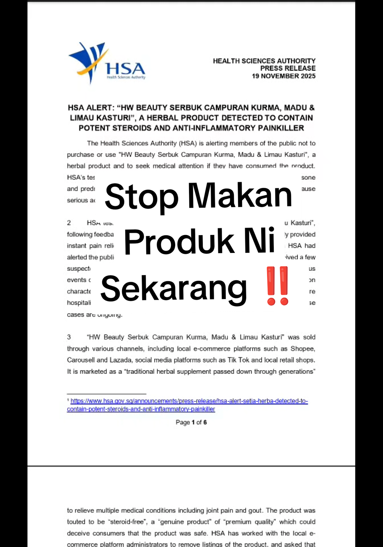 Replying to @lynnalai1979  ANNOUNCEMENT 🚨🚨🚨 Kita terima dan menilai dengan hati yang terbuka 🤍 ✨ A heartfelt thank you to all our loyal customers for your unwavering support! 🙏 🤍 From trusted health supplements to beauty essentials. Al Barakah is committed to bringing you only the best 🥰 💯 Thousands trust us. You should too! Why shop with us? ✅ Guaranteed Quality - Fresh & authentic products ✅ Trusted by Thousands - Glowing reviews ✅ Worry-Free Shopping - Affordable & smooth experience 🏬 Walk-In Store: bit.ly/AlbarakahStore 🛒 Order Online: shop.barakah.sg Don’t wait. Shop with confidence today! Follow us for exclusive deals & updates: 📻 TikTok: bit.ly/AlbarakahTikTok 📺 Instagram: bit.ly/albarakahsg 📠 Telegram: bit.ly/AlbarakahChannel 💻 Facebook: bit.ly/AlbarakahFB 🛍 Shopee: shopee.sg/al_barakah_hypermart 🛒 Lazada: s.lazada.sg/s.bb9ep ✨ Explore all our brands & offers: linktr.ee/albarakah_sg