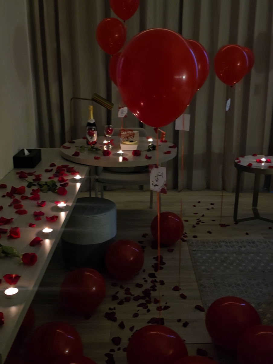 تنسيق ذكرى زواج من زوج لزوجته ❤️  فندق ارابيلا  #تنسيق_حفلات #تنسيق_فنادق #ذكرى_زواج #عيد_ميلاد #anniversary 