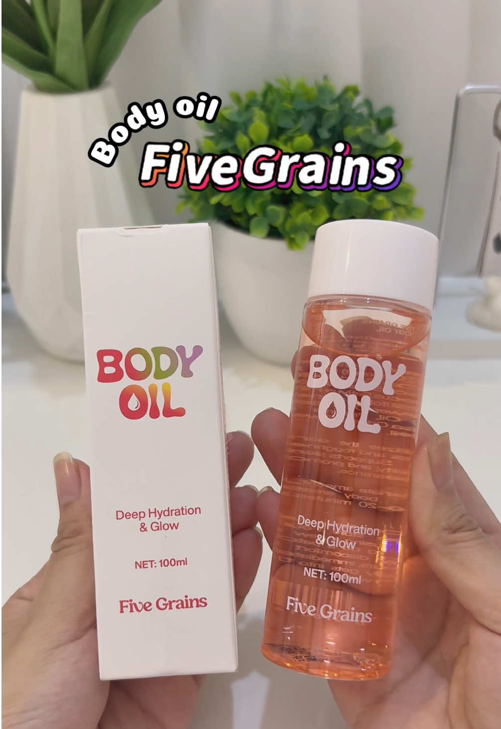 Mấy bà đổi qua dùng body oil điii chân ái đấyyyy #fivegrains #bodyoil #duongam #duongda #unboxcunghaanh 