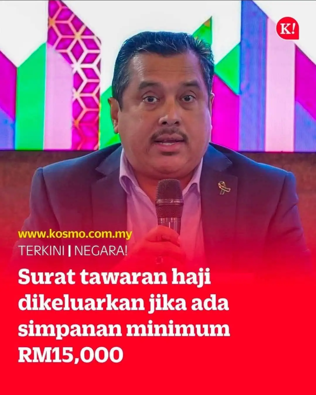 Jika giliran sudah tiba tetapi simpanan belum cukup RM15,000, surat tawaran mengerjakan haji tidak akan dikeluarkan. Kos sebenar untuk kategori B40 bagi musim 1447H/2026M adalah RM15,000 selepas subsidi, tetapi syarat simpanan RM15,000 perlu dipenuhi untuk layak ditawarkan.  Moga kita semua direzekikan untuk ke sana nanti🤲🏼🤲🏼🕋 pada waktu paling tepat🤲🏼🤲🏼aaminnn #haji2026 #hasbunallahwaniqmalwakil🤲 #kejarakhiratmuduniamemgikutimu #fypppppppppppppppppppp 