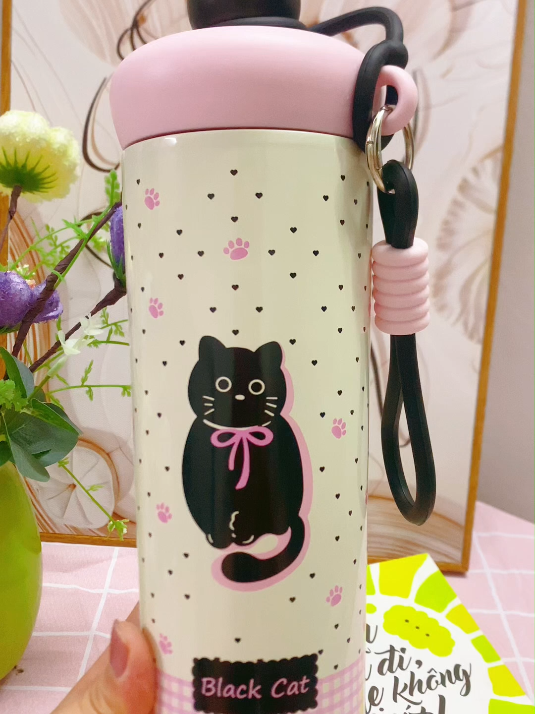 Bình giữ nhiệt SmartHomeX hoạt hình dễ thương #SmartHomeX #bìnhgiữnhiệt #binhgiunhiet #giadungthongminh #muadong