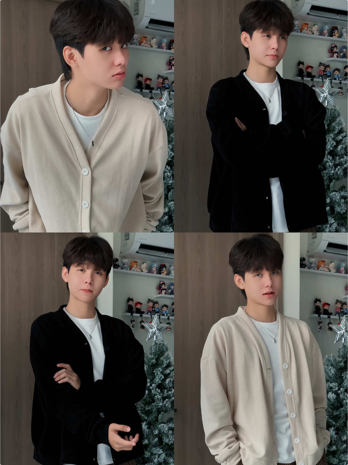 Cardigan lơi lơi thui, mặc siu nhẹ nhàng ha #dangmacdo #reviewdonam #aocardigan #yoba #outfit 