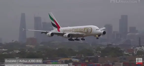 Emirates 50 || Airbus 380-800 landing #aviation #landing #aircraft #aviationlovers #plane 