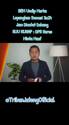 BEM Undip Murka Layangkan Somasi 3x24 Jam Dicatut Dukung RUU KUHAP : DPR Harus Minta Maaf #viraltiktok #viralvideo #viral #fyp #tiktok 