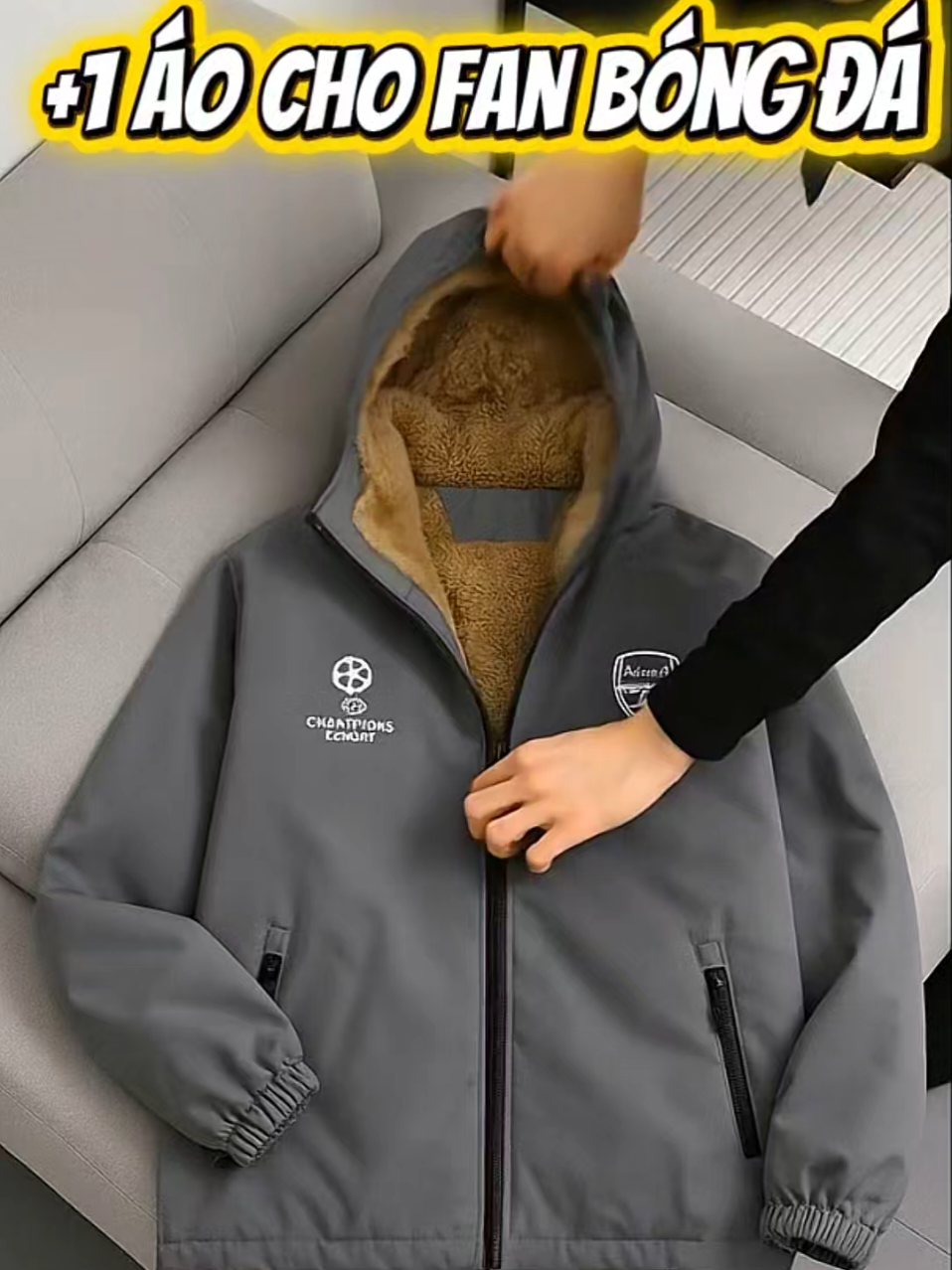 Áo khoác gió CLB bóng đá ấm áp, trẻ trung và phong cách #aokhoacgio #aogiothethao #aogionam #thoitrang #xuhuong 