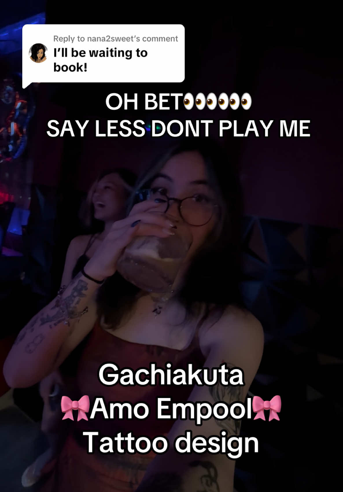 Replying to @nana2sweet DECEMBER BOOKINGS ARE OPEN!! DM for inquiries<3 #animetattoo #tattoo #tattooartist #gardengrovecalifornia #gachiakutanime 