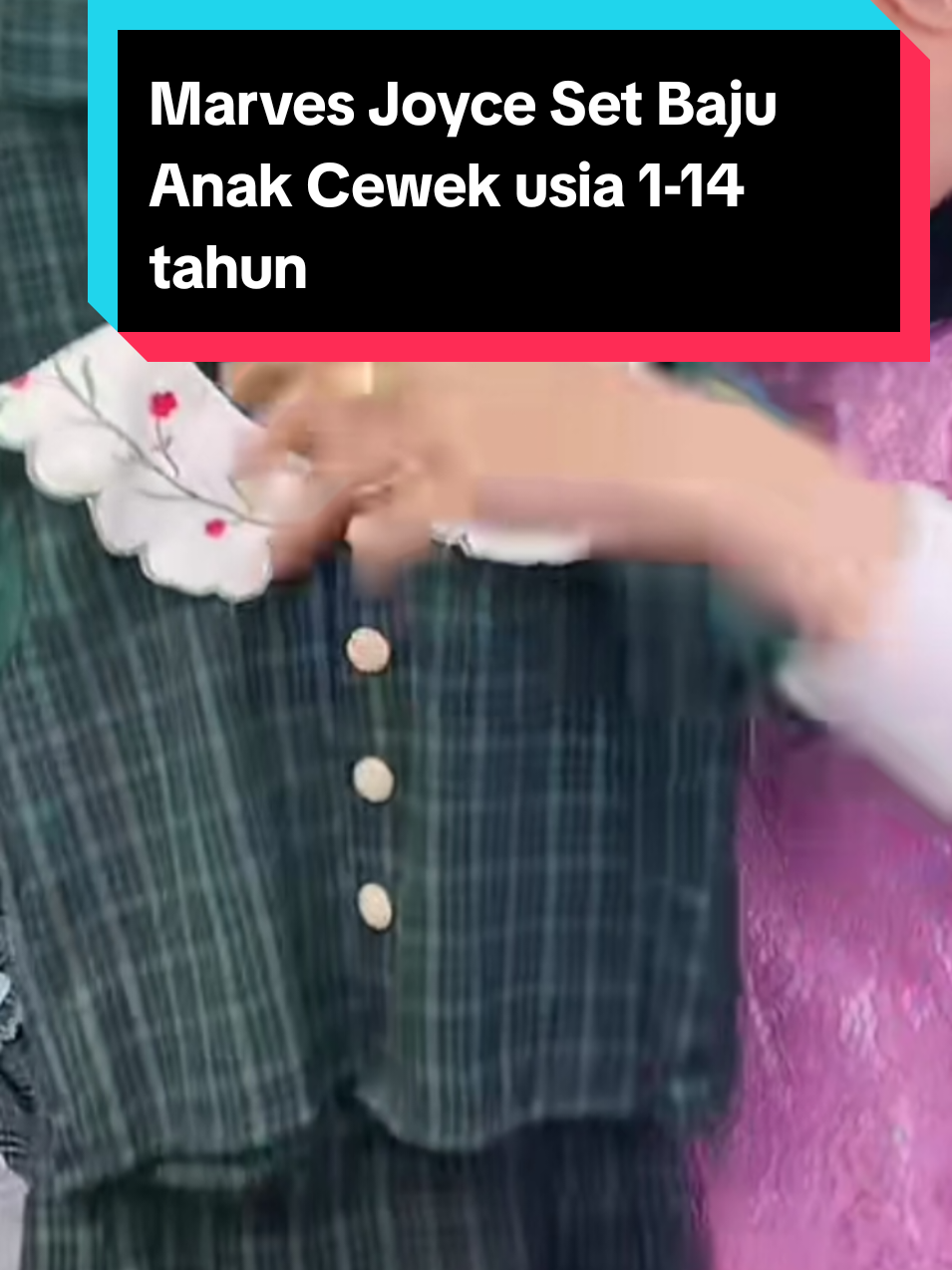 Marves Joyce Set Baju Anak Cewek usia 1-14 tahun #setelananak #bajuanak ##terlaris #terbaru #cantik 