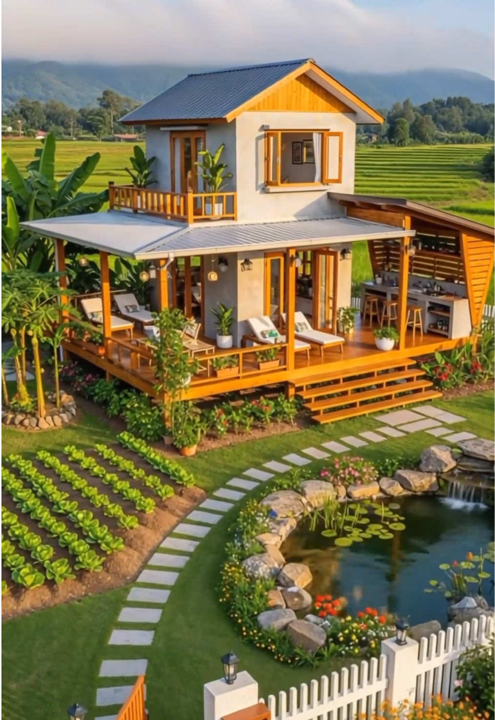 Không tiếng ồn kéo dài, không công trình ngổn ngang nhiều tháng trời. Nhà lắp ghép mang đến sự gọn gàng và chỉnh chu ngay từ những ngày đầu thi công. Một không gian mới đang được tạo nên – giản dị, thoáng đãng và hòa mình trọn vẹn với khu vườn xanh mướt xung quanh #yeunhalapghep #xuhuongnhalapghep #nhavuondep #viralvideo #xuhuongtiktok