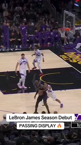 LeBron James Season Debut Lungs may have been rusty, but the court vision was there! LeBron looked great in his season debut finishing with a 11 point, 12 assist Double-Double. 🔥🔥🔥