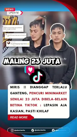 Maling Alfamart Ganteng Dibela Netizen ?  Definisi elu ganteng, elu selamat  #maling #viral #netizen #trending #fyppppppppppppppppppppppp 