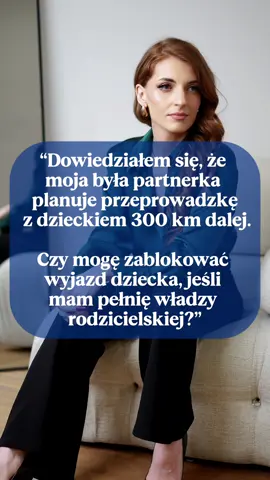 Tak – w pewnych sytuacjach możesz. 👩‍⚖️ Jeśli oboje rodzice mają pełnię władzy rodzicielskiej, to ważne decyzje dotyczące dziecka – takie jak zmiana miejsca zamieszkania, szkoły czy środowiska wychowawczego – muszą być podejmowane wspólnie. 📍 Samodzielna przeprowadzka drugiego rodzica z dzieckiem setki kilometrów dalej, bez Twojej zgody, może zostać uznana za naruszenie prawa do współdecydowania o dziecku. Co możesz zrobić? 🔹 Spróbować porozumieć się ugodowo (np. przez mediację), 🔹 Jeśli to niemożliwe – złożyć wniosek do sądu o uregulowanie miejsca pobytu dziecka lub 🔹 wniosek o zakaz zmiany miejsca pobytu dziecka bez zgody drugiego rodzica (tzw. zabezpieczenie). 💬 Pamiętaj – tu nie chodzi o „blokowanie” drugiego rodzica, tylko o dobro dziecka. Nagła zmiana otoczenia, szkoły i kontaktów rodzinnych to poważna decyzja – i prawo wymaga, by była wspólna. Tak – w pewnych sytuacjach możesz. 👩‍⚖️ Jeśli oboje rodzice mają pełnię władzy rodzicielskiej, to ważne decyzje dotyczące dziecka – takie jak zmiana miejsca zamieszkania, szkoły czy środowiska wychowawczego – muszą być podejmowane wspólnie. 📍 Samodzielna przeprowadzka drugiego rodzica z dzieckiem setki kilometrów dalej, bez Twojej zgody, może zostać uznana za naruszenie prawa do współdecydowania o dziecku. Co możesz zrobić? 🔹 Spróbować porozumieć się ugodowo (np. przez mediację), 🔹 Jeśli to niemożliwe – złożyć wniosek do sądu o uregulowanie miejsca pobytu dziecka lub 🔹 wniosek o zakaz zmiany miejsca pobytu dziecka bez zgody drugiego rodzica (tzw. zabezpieczenie). 💬 Pamiętaj – tu nie chodzi o „blokowanie” drugiego rodzica, tylko o dobro dziecka. Nagła zmiana otoczenia, szkoły i kontaktów rodzinnych to poważna decyzja – i prawo wymaga, by była wspólna. #prawoRodzinne #adwokatka #opiekanaddzieckiem #rozwód #prawoojca               