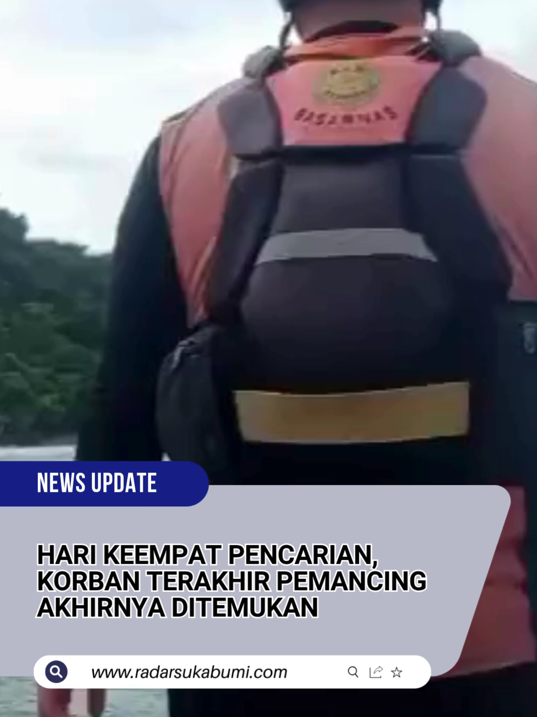 Hari ke-4 pencarian, korban kedua pemancing yang terseret ombak akhirnya ditemukan di perairan Cibakung. Korban atas nama Ujang Agus (40) langsung dievakuasi dan dibawa ke RS Palabuhanratu untuk proses identifikasi dan pemulasaraan sebelum diserahkan kepada keluarga. Dengan ditemukannya kedua korban, operasi SAR secara resmi ditutup. Pencarian melibatkan Basarnas, TNI-Polri, BPBD, relawan, aparatur daerah, himpunan nelayan, warga, keluarga korban, serta seluruh unsur SAR gabungan lainnya. #radarsukabumi #viral #fyp #TimSAR #pemancing #terseretombak #basarnas #tni #Polri #BPBD