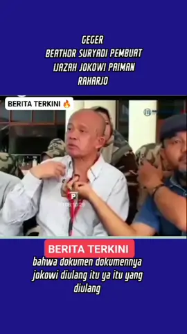 #beritaterkini🔥 GEGER BEATHOR SURYADI PEMBUAT IJAZAH JOKOWI PAIMAN RAHARJO 