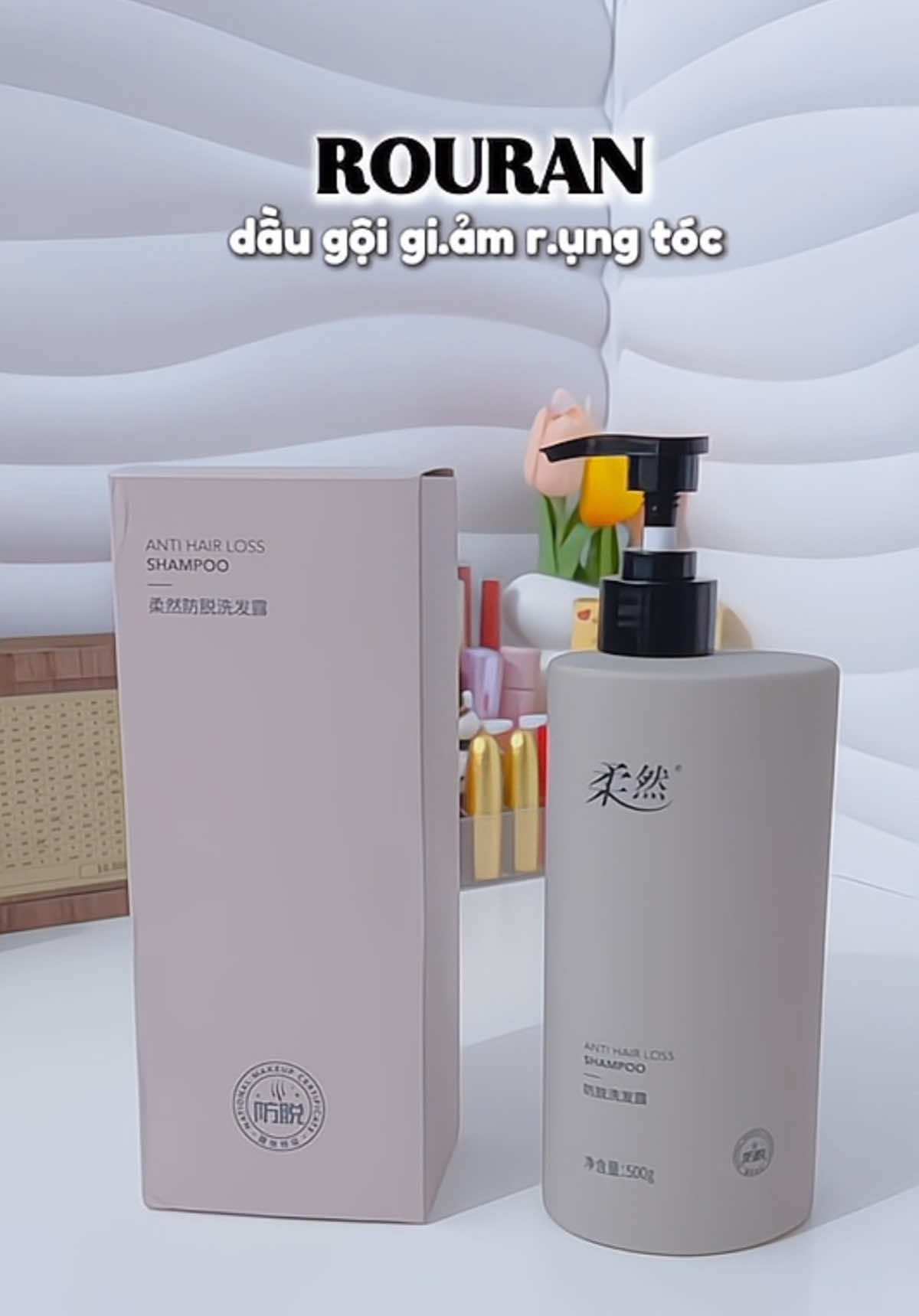 Dầu gội ⤵️ r.ụng tóc ROURAN ✨#daugoi #daugoigiamrungtoc #daugoithaoduoc #daugoitrigau #xuhuong 