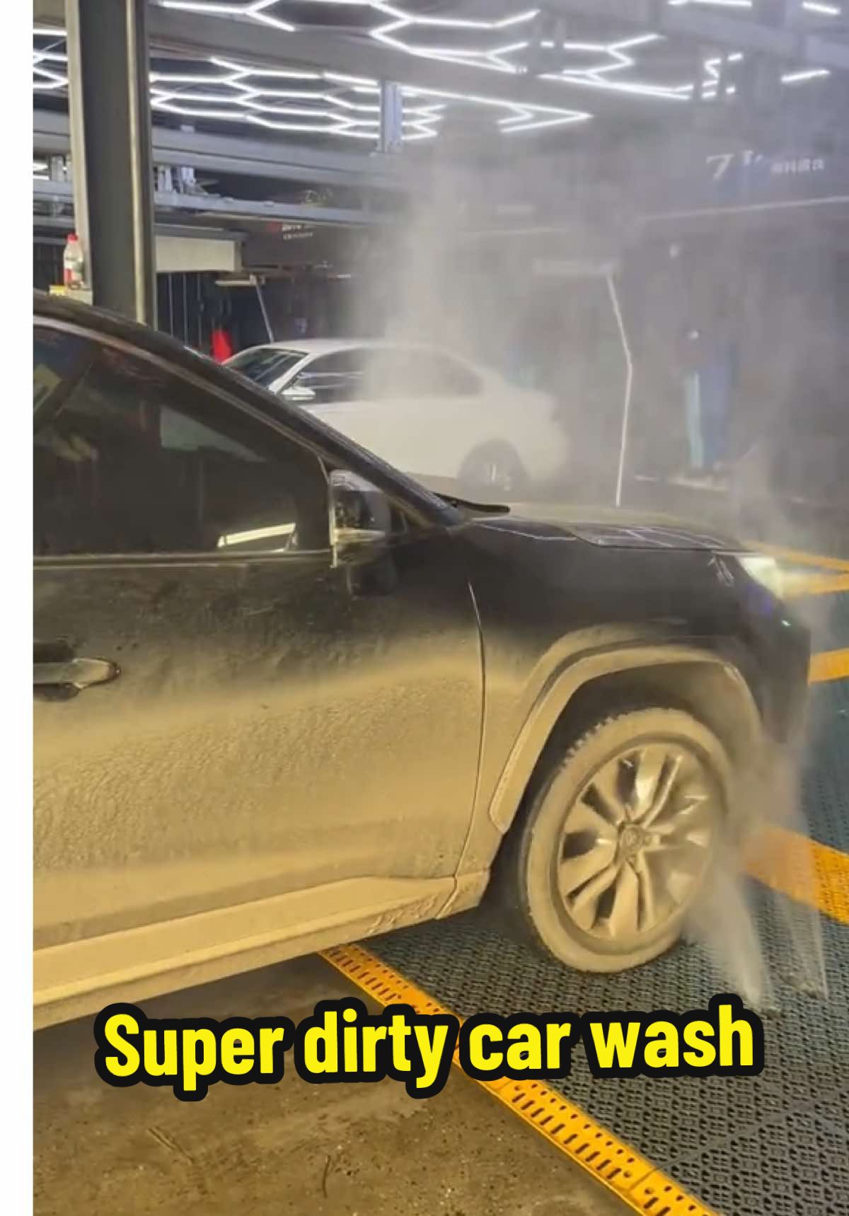 Dirty car washing #carwash #carwashing #carwashmachine 