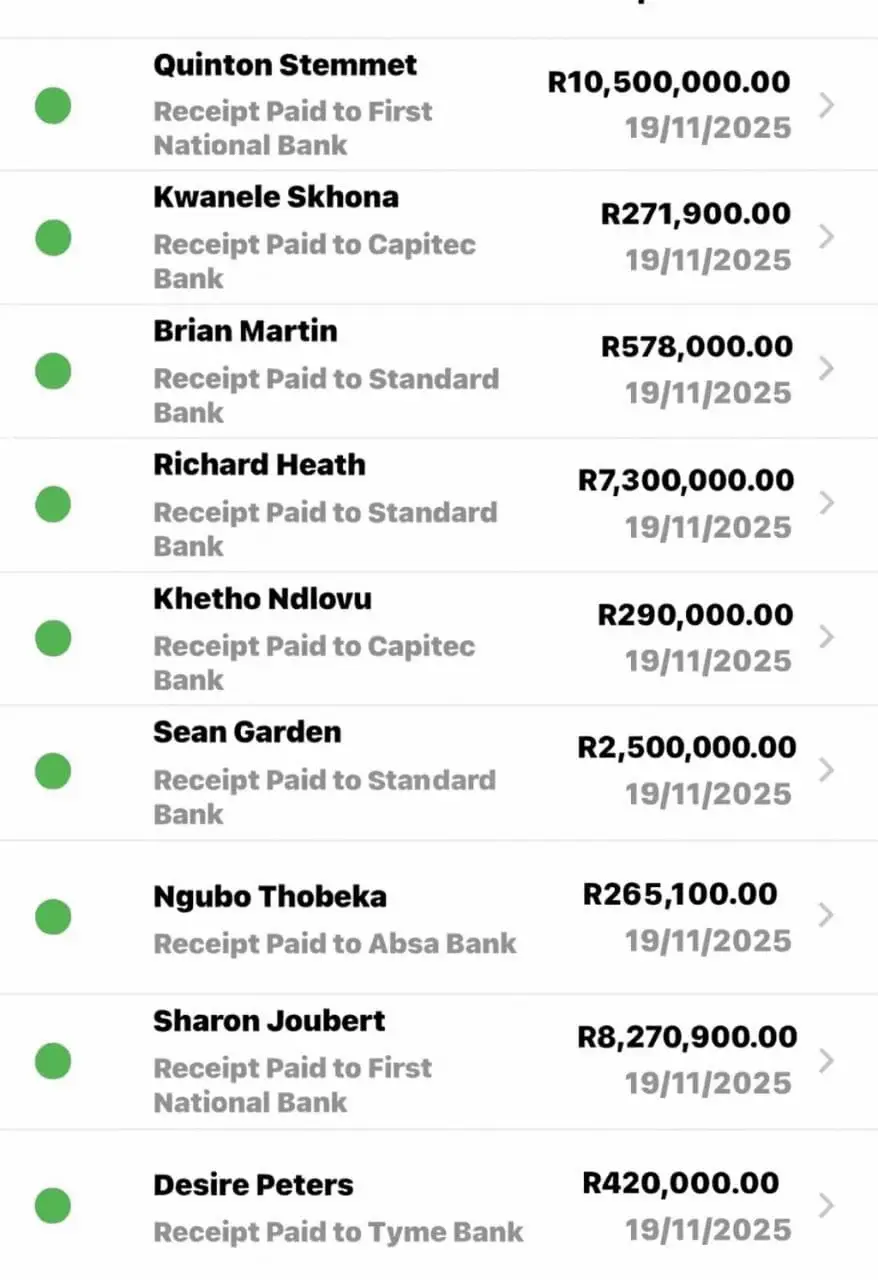 First phase of payment sent out successfully. Congratulations to you all and thank you for trusting and trading with us 🤩