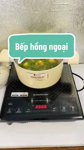 Bếp hồng ngoại Sunhouse không lo kén nồi dùng được tất cả nồi trong bếp, tiết kiệm điện mà chế độ nấu tiếng Việt rõ ràng bảo hành 12 tháng#xuhuong #giadungtienich #giadung #sunhouse #bephongngoai 
