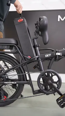Folding frame. Folding stem. Folding pedals—every detail made compact. Hear the precision of Shimano 7-speed shifting and the soft snap of a removable battery locking in place. Dual modes for every ride, and a 350W motor ready with quiet strength. Clean, calm, and powerful—ASMR for your next e-bike#MOTOVELO #EBIKE #FYP #ASMR #AUSTRALIA 