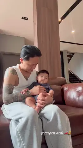 akhirnya Bravy ketemu baby Andrew lagi 😍 #bravy #erikacarlina #braver #dj #aloy 