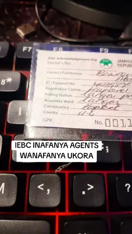 IEBC AGENTS WANAFANYA UKORA 