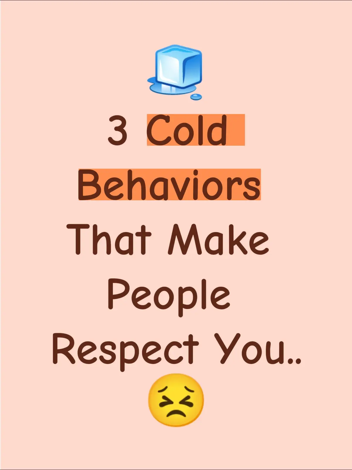 You don’t earn respect by being nice… You earn it by being unavailable, unbothered, and unpredictable. These 3 cold behaviors instantly change how people treat you. 1️⃣ Saying “No” Without Guilt or Explanation 🚫 Respect starts the moment you stop over-explaining yourself. Cold, confident people don’t justify, apologize, or soften their “No.” They don’t fear disappointing others and that makes people take them seriously. 2️⃣ Not Reacting Emotionally to Disrespect  The colder you stay, the more power you hold. When someone tries to provoke you… you don’t argue, shout, or defend yourself. You just withdraw your attention and nothing scares people more than losing access to you. 3️⃣ Matching Energy Instead of Fixing It ❄️ Cold people don’t chase clarity… don’t force conversations… don’t beg for effort. If someone pulls back, they pull back faster. If someone disrespects them, they distance themselves immediately. People respect what they fear losing. Start practicing these behaviors today protect your energy, protect your peace, and let people meet you at your level. Follow for more mind-power and psychology lessons. #RespectRules #ColdPsychology #AlphaMindset #SelfRespectTips #PowerfulHabits