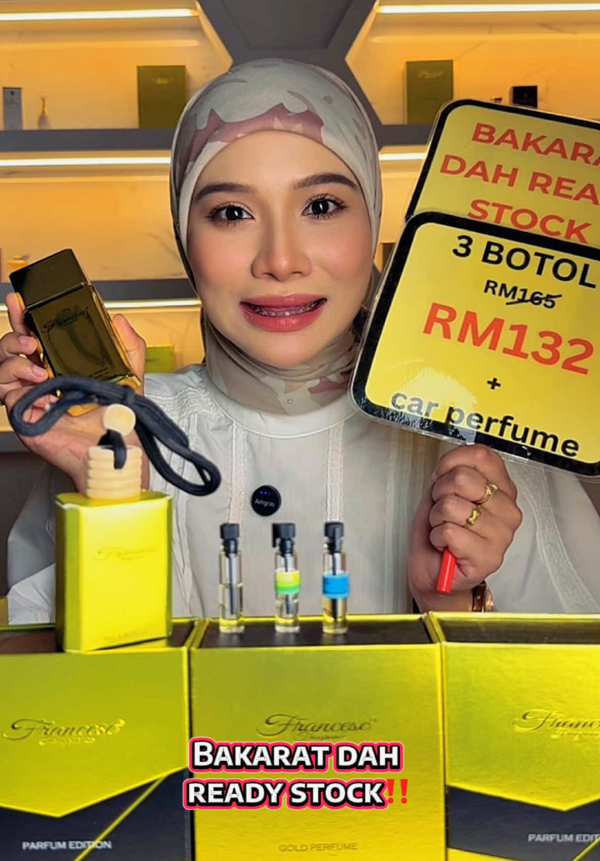 BAKARAT DAH READY STOCK ! GRAB DALAM LIVE ABE PERFUME BAGI SPECIAL COMBO 😍‼️#abeperfumehere #francesfragrance 