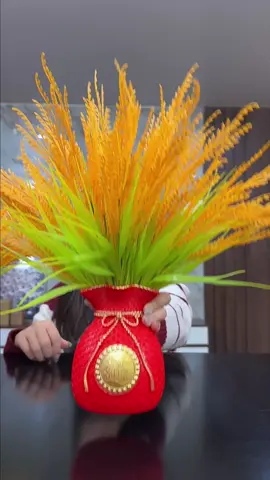 Bình lúa vàng tài lộc trang trí nhà cửa siêu đẹp #zeedio #thaotep 