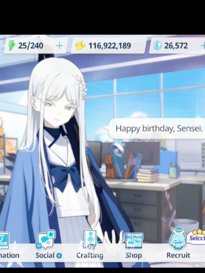 Celebrate alone isn't that bad right? 🙂 btw, happy birthday to myself 19 November. Even though I've been through so much fun and pain, I'm just smile, whenever i want to be a happy person and living my life as usual. sometimes I'm getting too stressed up, too tired or push myself too hard, but I'm just smile like nothing happened, just laugh it off and enjoy myself. life isn't something that you can do whatever you want. sometimes, world may be harsh, or kind. it's just we that decide it to be happen or not. i wish for myself to be happy everytime and everyday. silly me to type this, but, that's all i can say 😌 #fyp #happybirthday #bluearchive 