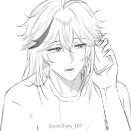 Sound Cover by @preenforever เพลงน่ารักจนอยากมาวาดเลยค่ะ😭💗 #kazuscara #GenshinImpact #digitalart #fypシ #drawing 