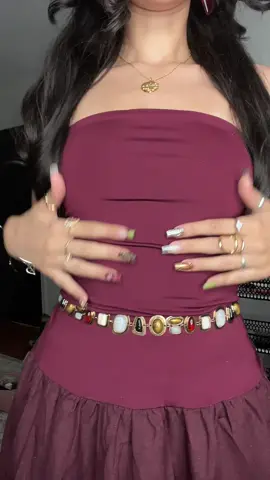 the dress is long with a bubble shape to it at the bottom, the whole fit is from TikTok shop too 🫣 (except the shoes but you can’t see them in the video) #OOTD 