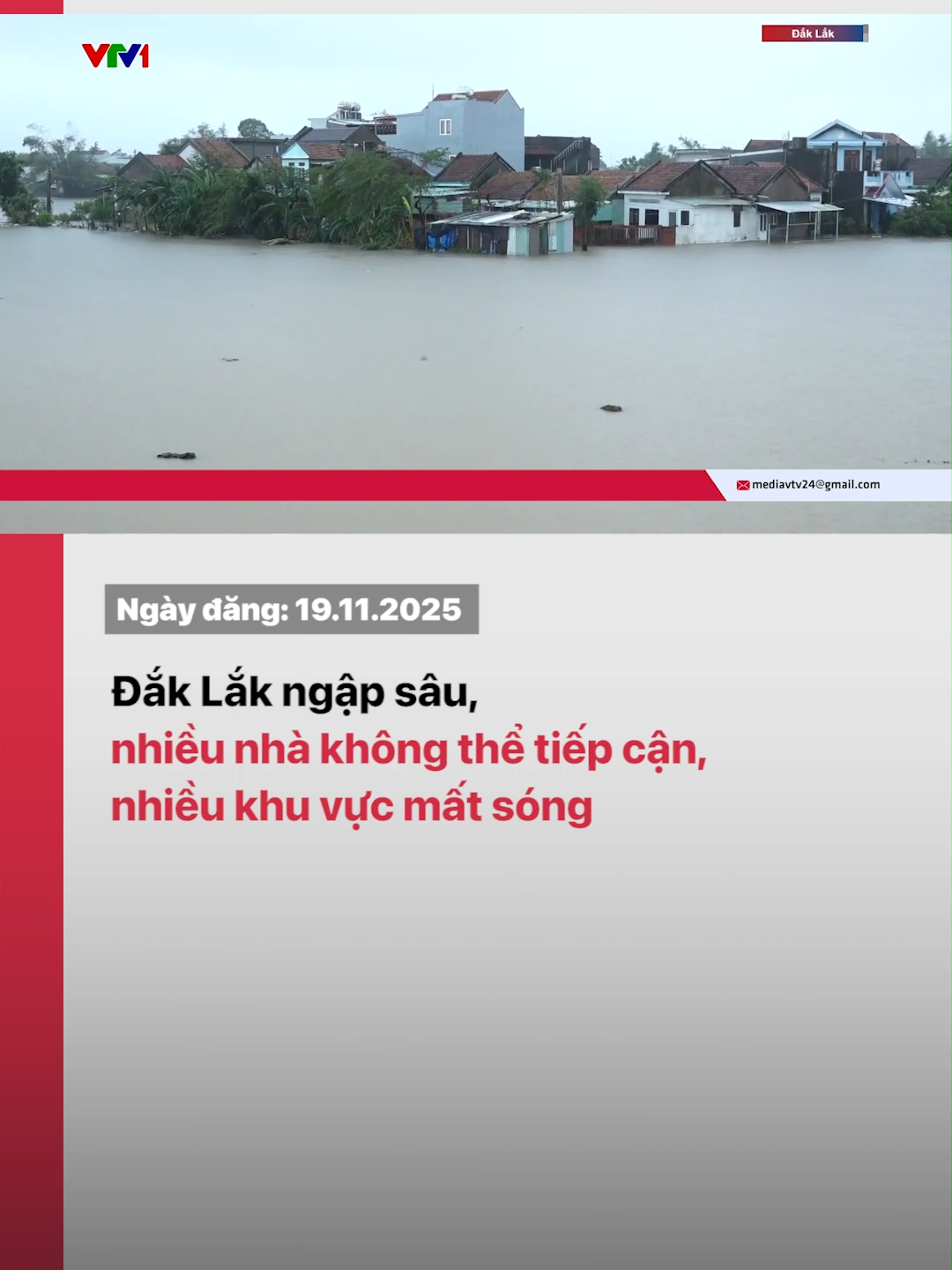 Mưa xối xả kéo dài liên tục, nhiều khu vực không thể tiếp cận để cứu người dân ra ngoài. #vtv24 #vtvdigital #tiktoknews #daklakngap #ngaplut