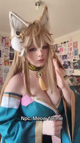 I did get into cosplay JUST for this I love miss hina #misshina #genshin #cosplay #cosplayer #gorou 