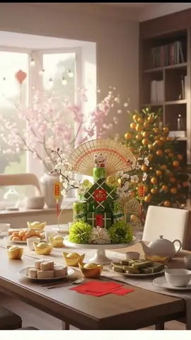 Tết muốn đẹp nhanh thì chỉ cần 1 set bánh chưng decor là đủ sáng cả góc nhà! #trangtritet #setbanhchung #decorbanhtet #phukientet #khonggianxuan 