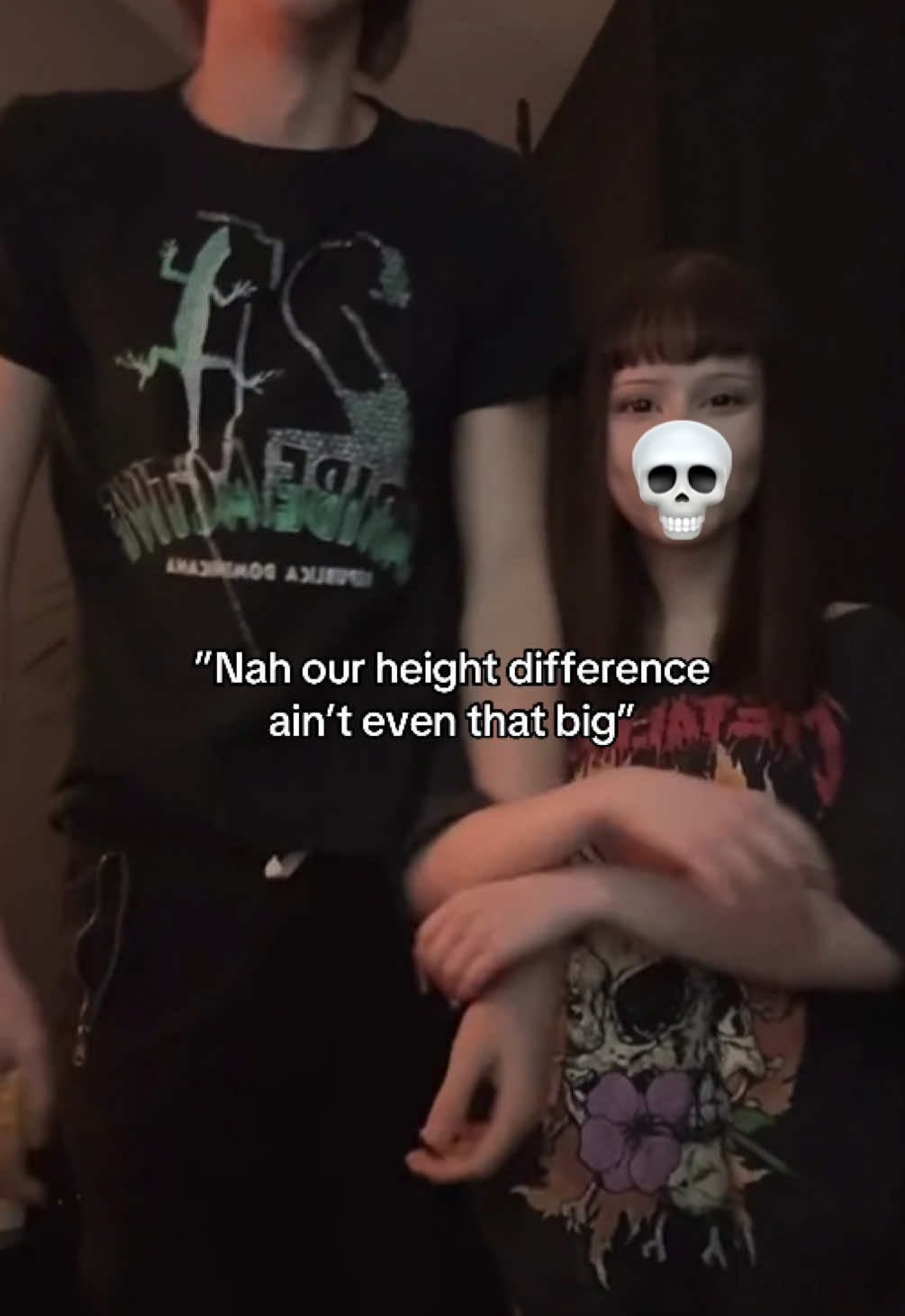 Right..? (Edit: Can yall stop with the uncomfortably odd comments? If you find this weird there is some self reflection needed. Also to everyone asking I AM OLDER THAN HIM) #couple #bf #heightdifference 