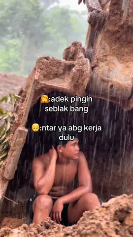 hujan panas abg tempuh demi adek jajan seblak tu