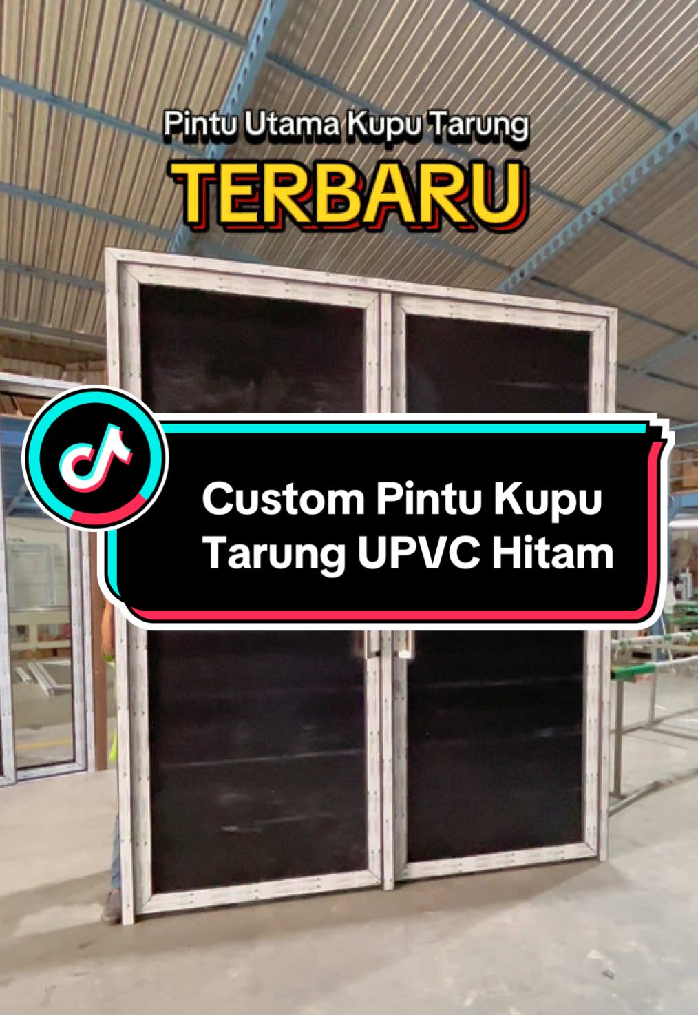 Cari pintu utama gausa ribet lagi😁 Bisa custom puntu kupu tarung dengan bahan UPVC dan bisa juga pakai Pull Handle😍 #pintukuputarung #pintuupvc #pintuutama #pintuupvccustom #alexanderperkasa 