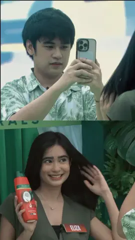 The artist and his art🌱 #lizguel #pbbcollab #eliza #miguel 