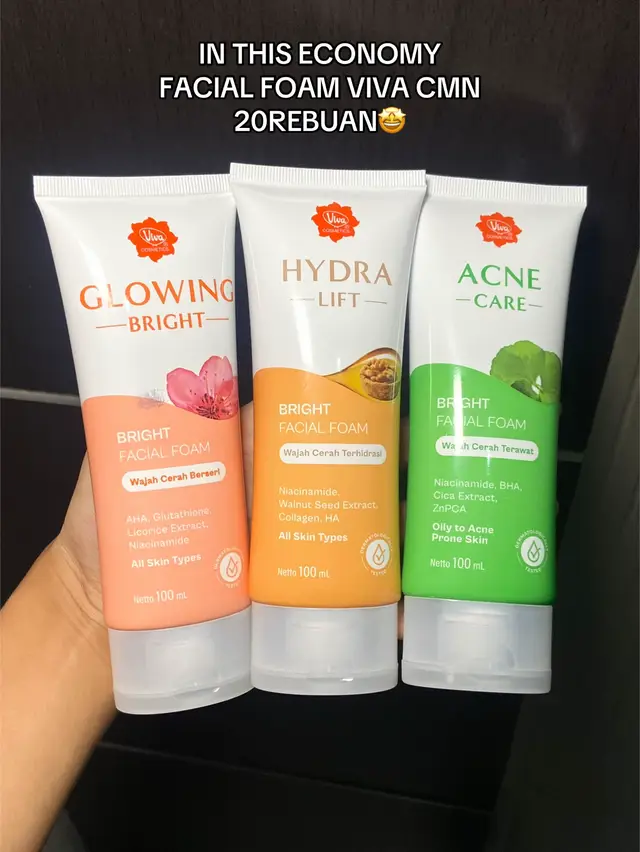 Sewajarnya manusia aja kakk 😘 Viva Bright Facial Foam 20 ribuan boleeeh diadu ✨ #facialfoam #skincareviva #sabuncucimuka 