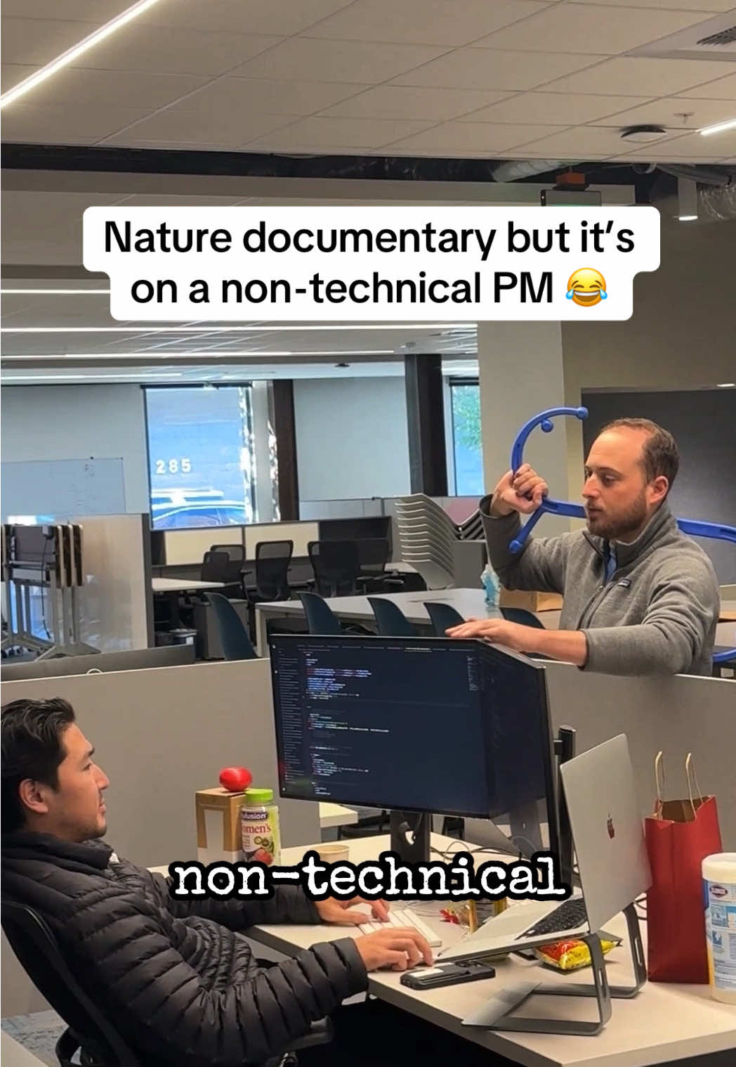 Another successful day in the office for the non-technical PM 😅😆 #Tech #codingmemes #developerhumor #developermemes #programminghumor 