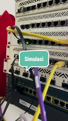 Simulasi Ccr and sw catalyst 💻 #it #mikrotik #fyp #networking #zte 