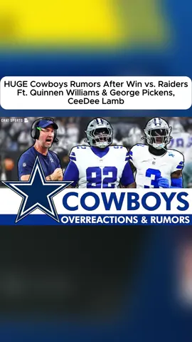 HUGE Cowboys Rumors After Win vs. Raiders Ft. Quinnen Williams & George Pickens, CeeDee Lamb #Cowboys #NFL #NFLNews #NFLPlayoffs #nfldraft 