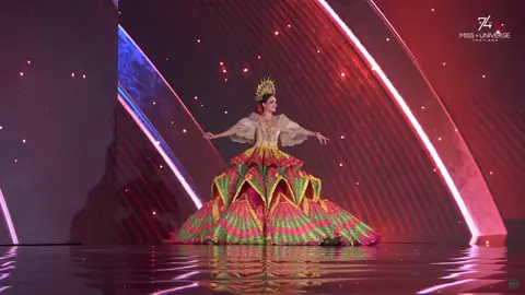 𝐀 𝐂𝐄𝐋𝐄𝐁𝐑𝐀𝐓𝐈𝐎𝐍 𝐈𝐍 𝐌𝐎𝐓𝐈𝐎𝐍 🇵🇭💫✨ Representing the Philippines, she embodies the spirit of our 𝐠𝐫𝐚𝐧𝐝 𝐟𝐢𝐞𝐬𝐭𝐚𝐬 — beauty, grace, and cultural pride in one living canvas. Her 𝐭𝐫𝐚𝐣𝐞 𝐝𝐞 𝐦𝐞𝐬𝐭𝐢𝐳𝐚–inspired silhouette, crafted from hand-woven piña and adorned with symbols like the abanico and palay, honors the timeless Filipina. Her skirt, made with over 𝟔𝟓,𝟎𝟎𝟎 𝐡𝐚𝐧𝐝-𝐬𝐞𝐰𝐧 𝐩𝐞𝐭𝐚𝐥𝐬, celebrates the country’s most iconic festivals — the brilliance of Pampanga’s Giant Lanterns, the vibrant colors of Lucban’s Pahiyas, and the floral textures of Baguio’s Panagbenga. Crowned with a reimagined peineta, she becomes the festival itself — carrying the glow of lanterns, the joy of our fiestas, and the enduring elegance of the Filipina onto the Miss Universe stage. Today, Ahtisa becomes the festival of the Philippines. Let’s unite and push for a historic 3-peat Best National Costume win. Vote for the Philippines on the Miss Universe App powered by Zetrix.🇵🇭💫✨ Makeup: @mickeysee  Hair: @renzpangillinan Photo: @sevenbarretto Designer: @maktumang Stylist: @pattyyap  Location: @lascasasqc HOW TO VOTE:  1. Download the Miss Universe app on Apple Store or Google Play Store. 2. Buy votes or watch ads to get 𝐅𝐑𝐄𝐄 𝐕𝐎𝐓𝐄𝐒 3. Vote for the Philippines on the Best Im National category and other categories that will be seen on the Miss Universe app. #MissUniverse #MissUniversePhilippines2025 #AhtisaManalo #AHTI5A #EmpirePh 