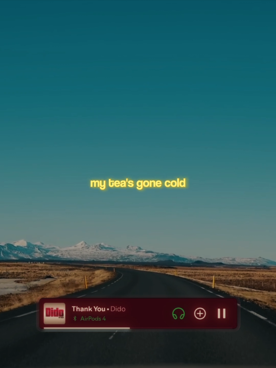 my tea's gone cold ☕️ Thank You | Dido #lyrics #dido #viralsong #song #fyp 
