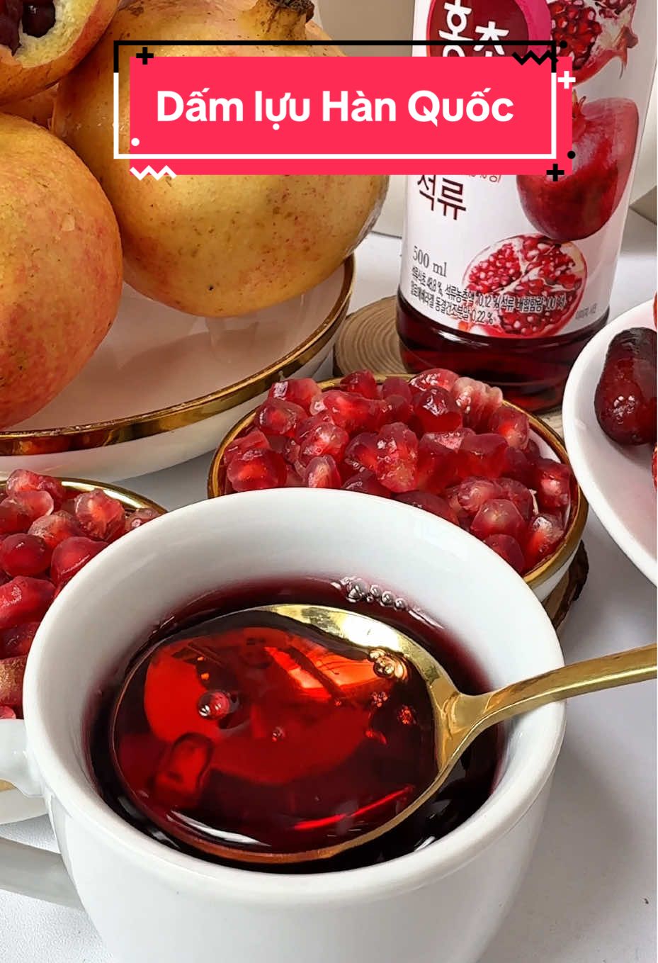 Uống dấm lựu mỗi sáng rất tốt cho chị em mình #damluuhanquoc #huyenchaucongchua #typ #monngonngaytet  @Huyền Châu Công Chúa 