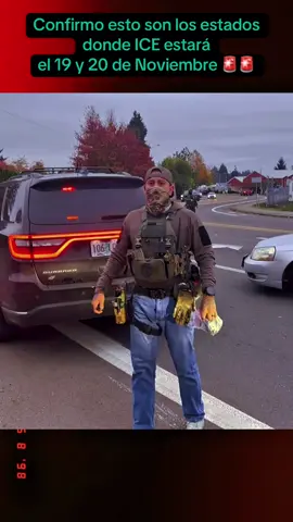 Si ustedes viven en uno de estos estados preste mucha atención el día 19 y 20 de Noviembre #redadasparadeportacionesmasivas #redadasice #atlantageorgia #chicagoillinois #carolinadelnorte 