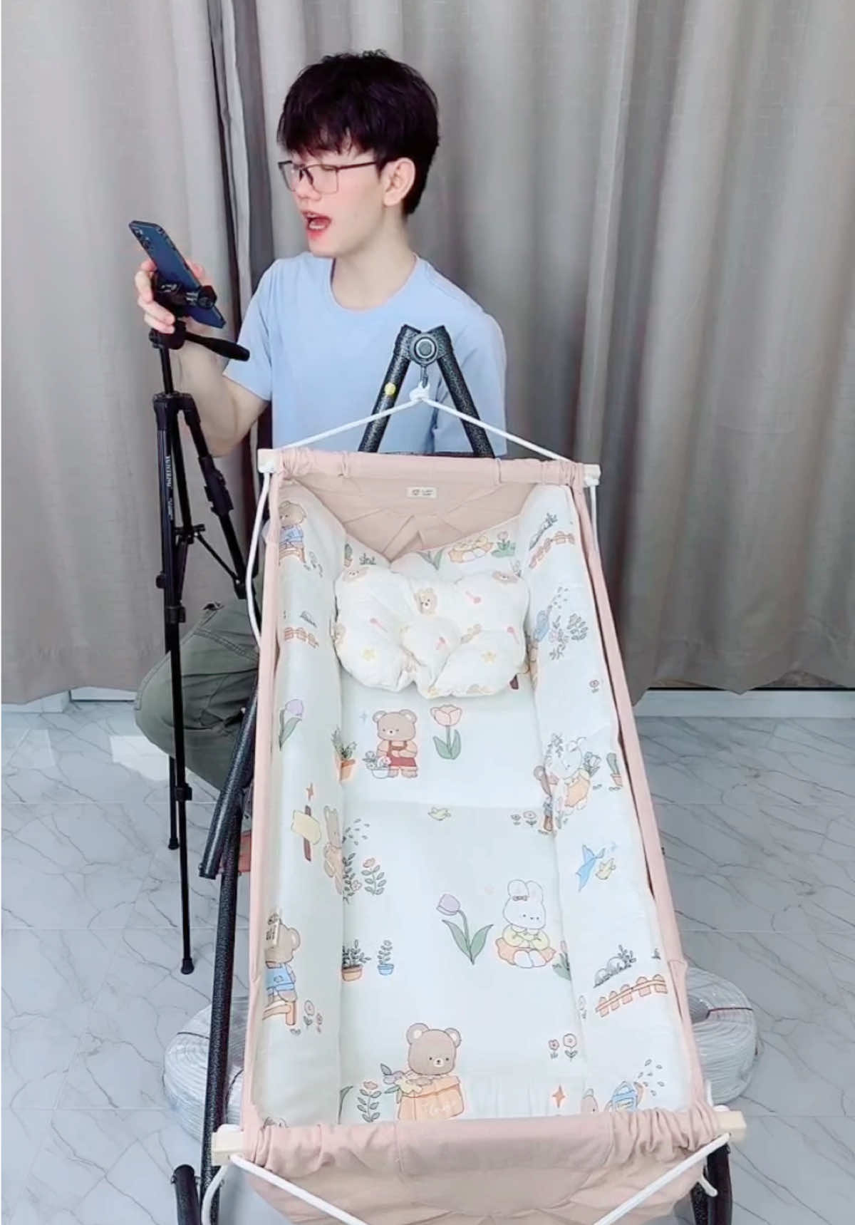 ชุดเปลที่น่ารักที่สุด #ร้านน้องโปรแกรม #เปลไกวอัตโนมัติ #เปลเด็ก #ผ้าเปลตัวไม่งอ #แม่และเด็ก 