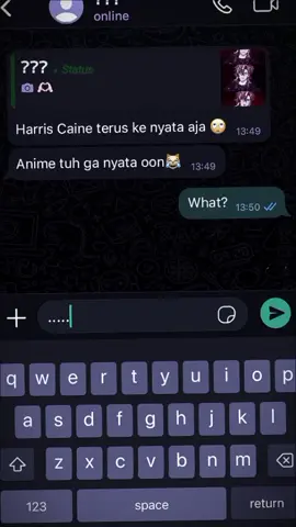 anime? Hey, he's a vituber, he's different from the anime and one more thing, he's real, okey #hariscaine #vituber #fypppppppppppppppppppppp #harriscaine⛓️ #dianyata 