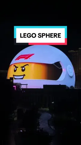 I need a Sphere Lego kit after seeing the Lego x F1 Sphere takeover @Sphere @LEGO @F1 Las Vegas #LasVegasGP