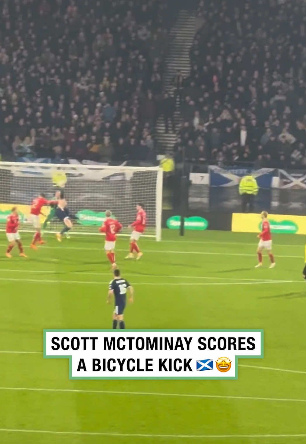 Gannon-Doak's cross put it on a plate for McSauce 🏴󠁧󠁢󠁳󠁣󠁴󠁿⚽️🚴🏻 @lmcvlogs #Scotland #worldcup #mctominay #footballtiktok #sportbible 